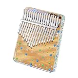 Kalimba Daumenklavier Kalimba Tragbares Transparentes Fingerklavier Aus Acryl Mit Hammer Musikinstrument(A17)