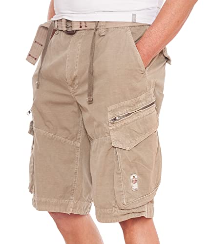 Jet Lag Herren Cargo Shorts 22-788, Farbe:Vintage Khaki, Größe:W31