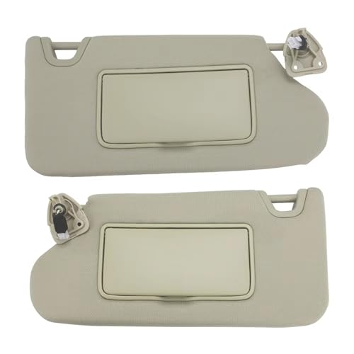 Sonnenschutz Sonnenblende Mit Licht Für Nissan Für Altima 2013-2018 96401-3TA2A Sonnenblende Sonnenschirm Panel Fahrer Beifahrerseite Sonnenschutzdach Auto Sonnenschutz(Beige 1 Set)