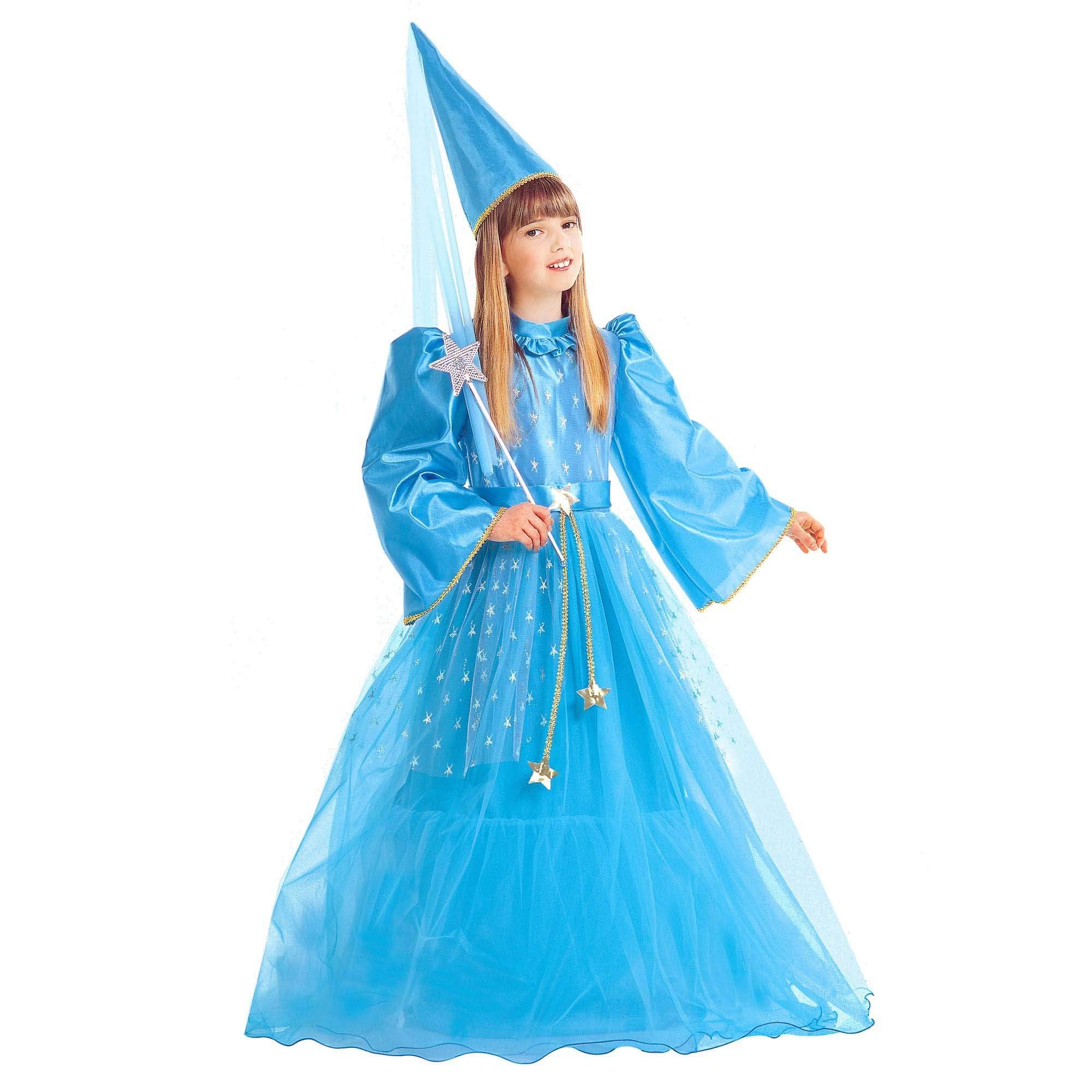 WIDMANN 38965 - Kinderkostüm Zauberfee, Kleid mit Petticoat, Gürtel, Hut mit Schleiern, Prinzessin, Mottoparty, Karneval