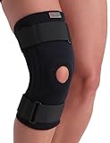 Dunimed Super Ortho Kniebandage mit Federstahlstreben - Knie Unterstützung - Rehabilitation Bandage - Schutzleistung - Knee Support - Schwarz