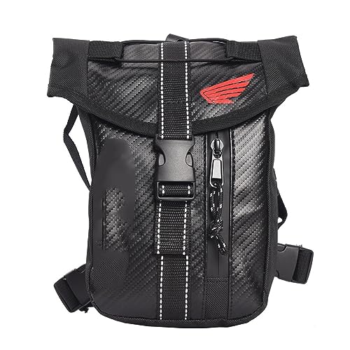 Beintasche Herren Männer Oxford Taille Tasche Drop Oberschenkel Bein Tasche Tasche Gürtel Hüfte Bum Geldbörse Motorrad Fahrer Umhängetasche Messenger Schulter Taschen Motorrad Beintasche(Color:C)