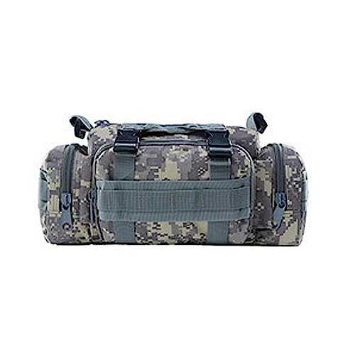 MEELYHOME Multifunktionale Angelausrüstungstasche, Ködertasche, Outdoor-Umhängetasche, Hüfttasche, große Kapazität, wasserdicht, Camping-Gürteltasche, Outdoor-Sportausrüstung, Acu Color