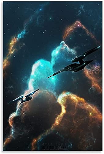 5d Diamond Painting Diamant Bilder FüR Erwachsene Und Kinder Star Trek in die Dunkelheit DIY Kreuzstich Arts Craft Kristall Strass Stickerei 23.6"x35.4"(60x90cm) Kein Rahmen