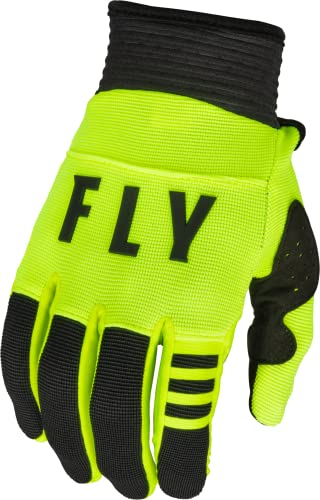 Fly Racing 2023 Erwachsene F-16 Handschuhe (Warnschutz/Schwarz, Größe L)