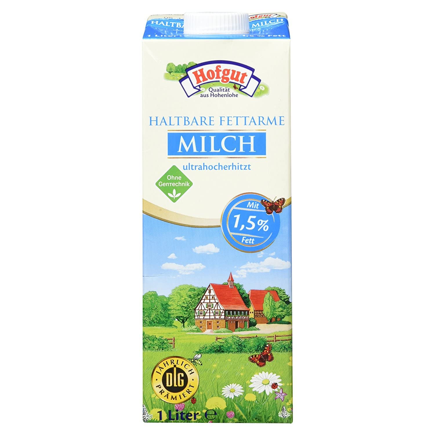 Hofgut Haltbare fettarme Milch, 12er Pack (12 x 1 l)