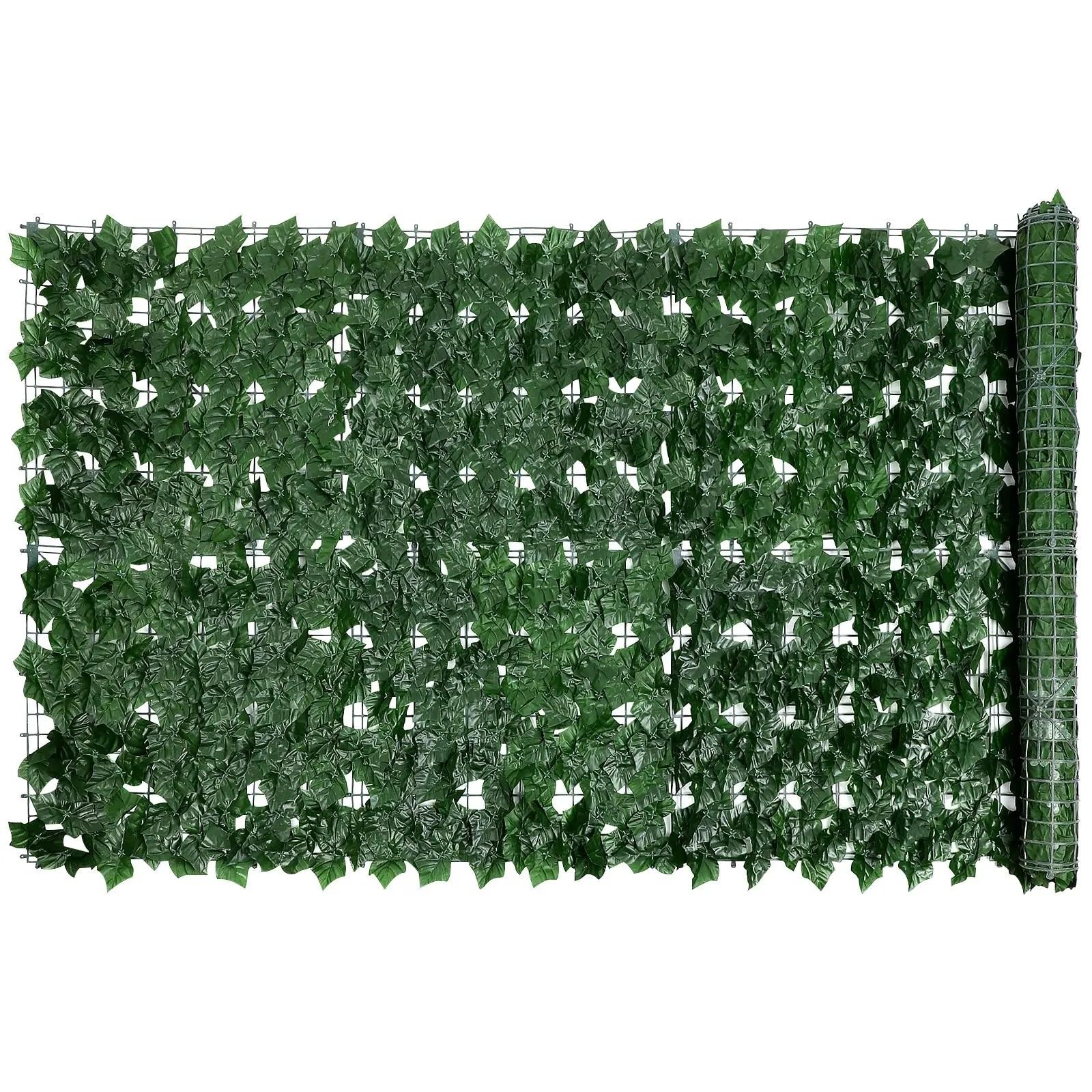 AMEEDA Balkon Sichtschutz 1 x 3 Meter künstliche Weinblätter, Hecke, grüne Blätter, Zaunpaneele, künstlicher Zaun for Zuhause, Outdoor, Garten, Balkon, Dekoration(Style 3)