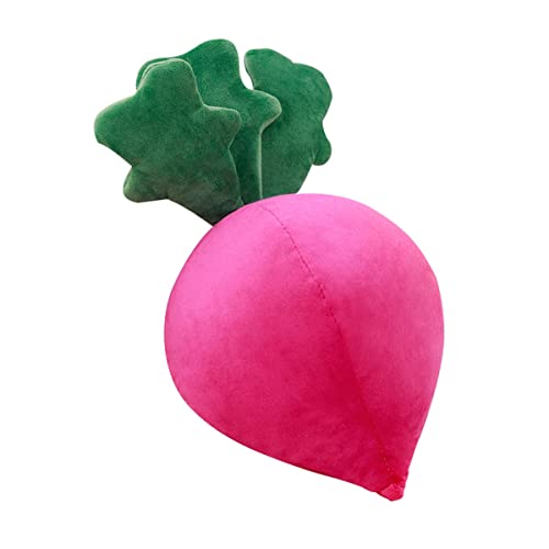 DANAIM Realistische Rote Rettich-Kissenpuppe, Karotten-Plüschtier, Sofakissen, Gemüse-Plüschpuppe, Geburtstagsgeschenk, Festival-Dekoration for Kinder, Geburtstagsgeschenk(25cm)