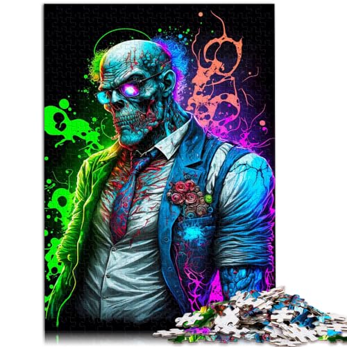 Puzzle für Puzzle Gangster-Zombie, bunt, 1000 Teile, Holzpuzzle, jedes Teil ist einzigartig – anspruchsvolles, unterhaltsames Familienspiel, 1000 Teile (50 x 75 cm)