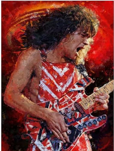 Hfmquisutron Performer Gitarrist Evh Wall Art Poster Holzpuzzle 1000 Stück Erwachsene Spielzeuge Dekompression Spiel Rt29Ha