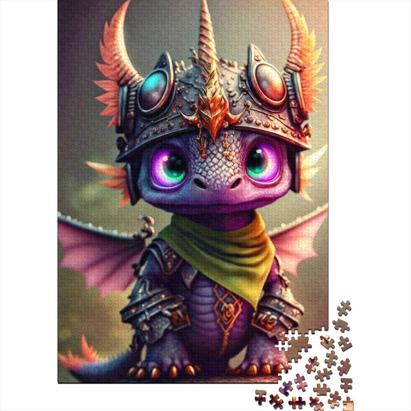 Happy Dragon Baby Puzzle | Puzzle für Erwachsene 1000 Teile für Erwachsene, schwierige Puzzles für anspruchsvolles Puzzlespiel und Familienspiel, 75 x 50 cm