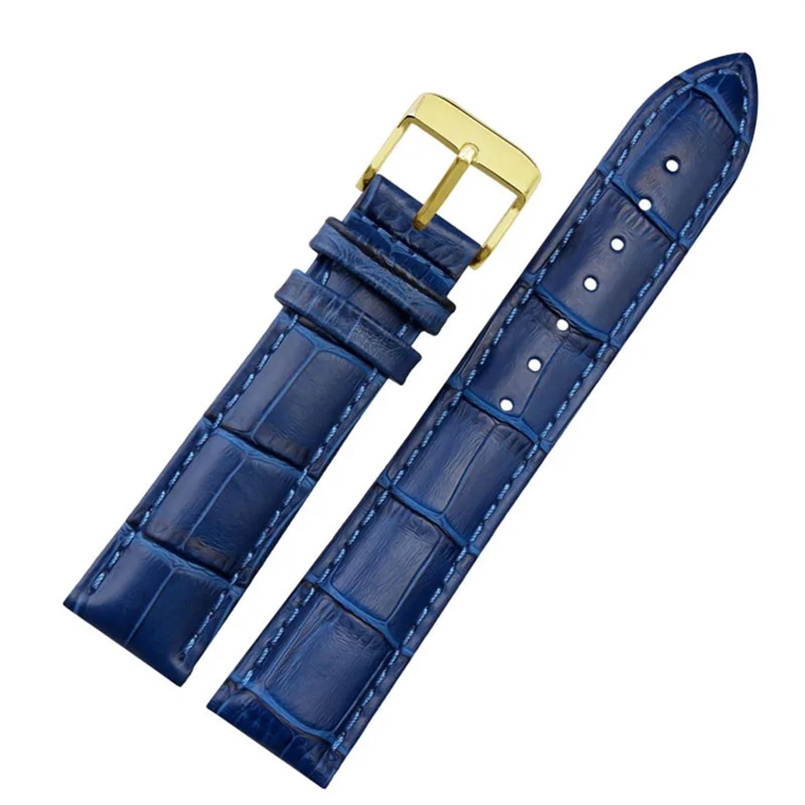 NEYENS Uhrenarmband aus echtem Leder, für Damen und Herren, für Citizen Rossini, 12, 14, 16, 18, 19, 20, 21, 22, 23 mm, Blau, 21 mm, Achat