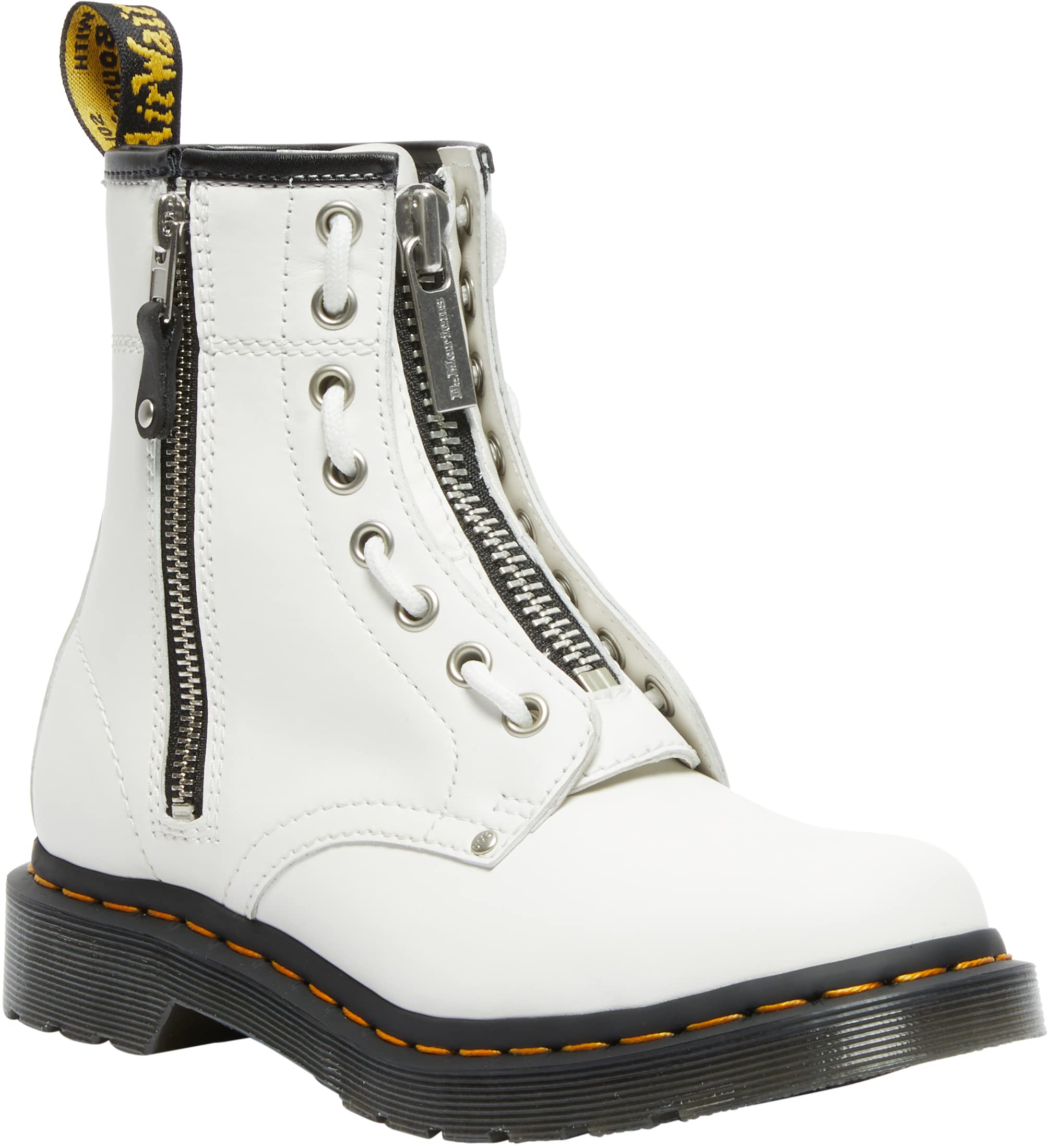 Dr. Martens Damen 1460 Twin Zip Fashion Boot, Wei er Sendal, 9