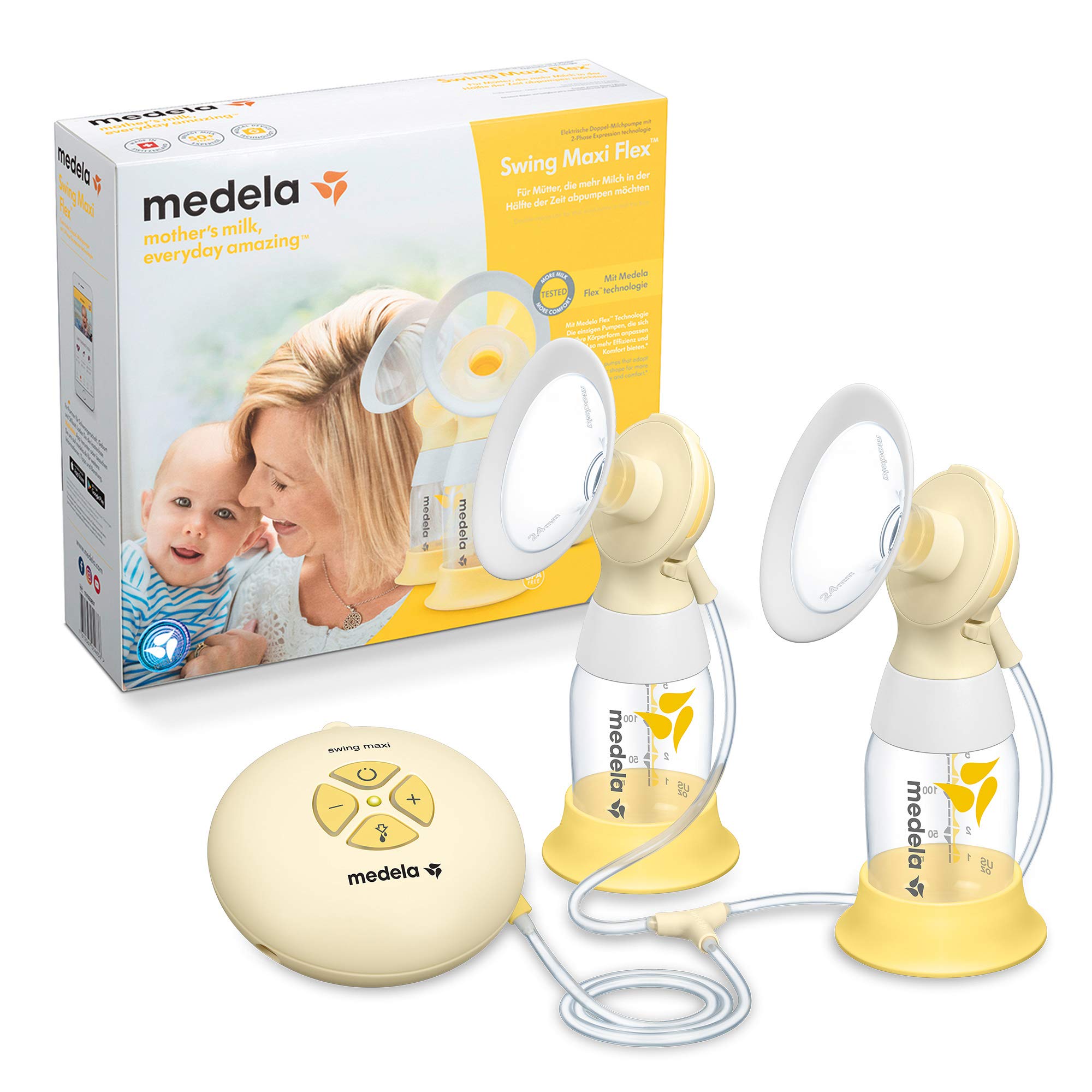 Medela Doppelte elektrische Milchpumpe Swing Maxi Flex von Medela - Doppelte elektrische Milchpumpe - französische Version