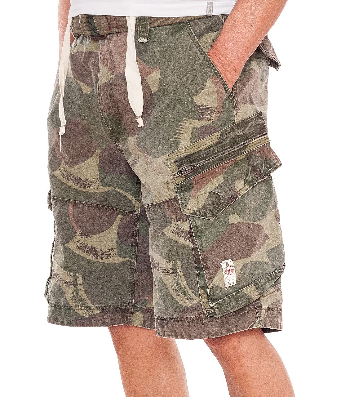 JET LAG Herren Cargo Shorts 22-788, Farbe:Camo, Größe:W33