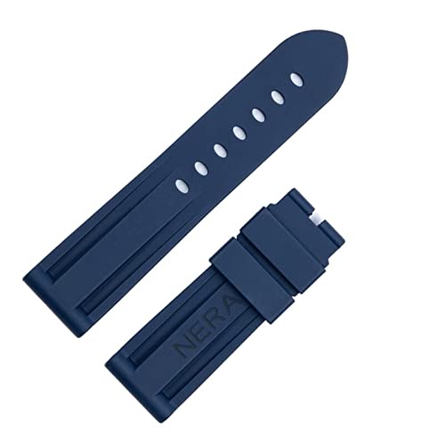 OPKDE Uhrenarmband aus Fluorkautschuk, 22 mm, 24 mm, für Panerai-Uhrenarmband, 22 mm, Achat