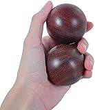 ORLOVA Handtherapiebälle, Massageball, Baoding-Bälle, Stressbälle for Erwachsene, chinesische Gesundheitsbälle aus Holz, Massage-Übungsball, Meditationsball, Übungsmassagebälle, Handübung