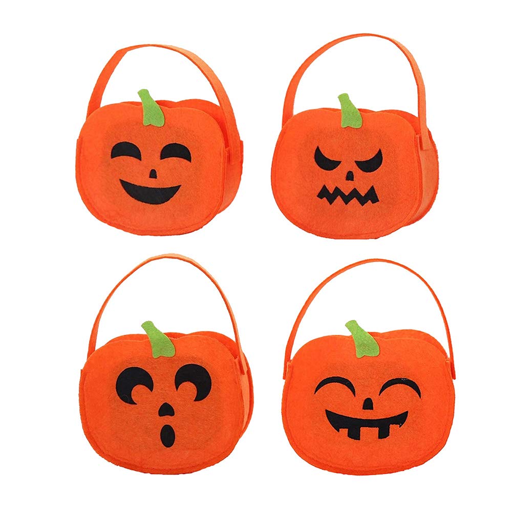 Schachtel der Gnade, Kerzenkiste verpackt, Partytüten, süße Süßigkeitentüten, Geschenktüten, 4 Stück, Halloween-Kürbis-Design, Geschenkhandtasche, Süßigkeitentüte, tragbare Geschenktüten, Heimdekorati