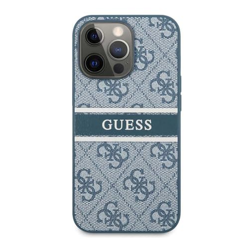 Guess GUHCP13L4GDBL Hülle für iPhone 13 Pro / 13 6,1" blau 4G Stripe