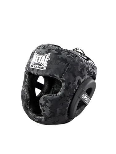 METAL BOXE Unisex – Erwachsene Casque intégral Mirror Kampfsporthelme, Schwarz, Taille Unique