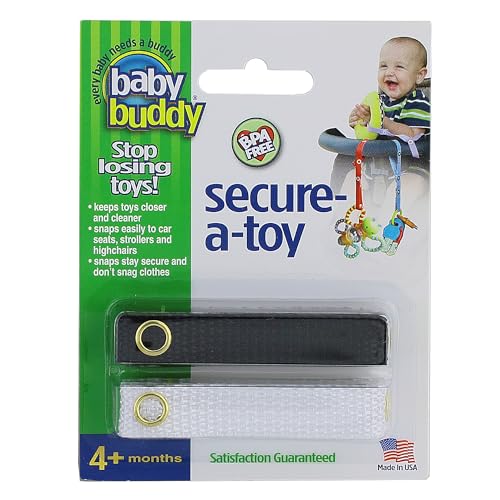 Baby Buddy Secure-A-Toy Befestigungsgurt für Babyspielzeug, 2er-Pack