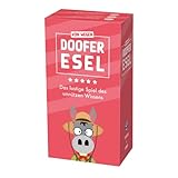 DOOFER Esel - Das lustige Spiel des unnützen Wissens - Spiel der Kreativität, des Bluffs und Humors - Kartenspiele für Erwachsene und Kinder - Gesellschaftsspiel ab 14 Jahre