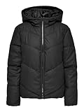 JdY Damen JDYARNHEM Water REP SHORT PUFFA OTW NOOS Jacke, Black, S