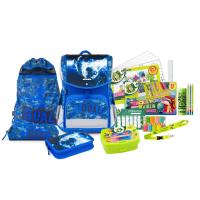 JOLLY Schulranzen-Set ERGONOMIC FLEXI 16,0 x 16,0 x 40,0 cm blau 20,0 l