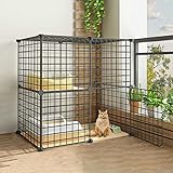 Katzenkäfig DIY Katzengehege Innen-Katzenhütte 1-2-3-stöckiger Katzenkäfig Großer Katzenkäfig Katzenkiste mit Katzentoilette - für Katzen, Hasen, Chinchillas - Katzenlaufstall Ideal für 1-3 Katzen