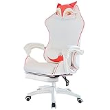 TBSZCM Bürostühle für Zuhause, Gaming-Stuhl, Büro-Rennstuhl, mit Lendenwirbelstützen, Kopfstütze, hohe Rückenlehne, ergonomischer Schreibtisch, niedlicher Stuhl, drehbar, verstellbarer