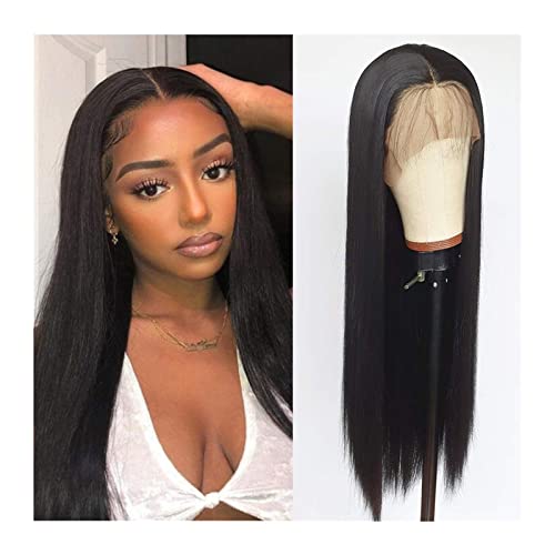 Perücken 4x4 vorgepftete Spitze Front Front Human Hair Perücken Gerade 180% peruanische Remy Haar 4x4 Verschluss Perücke 12-30 Zoll Spitze Frontal Perücken for Frauen Damenperücke (Size : 4X4Lace Fro