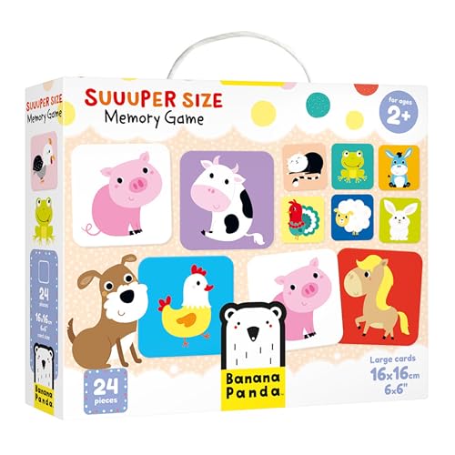 Banana Panda - Suuuper Size Memory Game - Memo Lernspiel für Kinder ab 2 Jahren 33679 Mehrfarbig