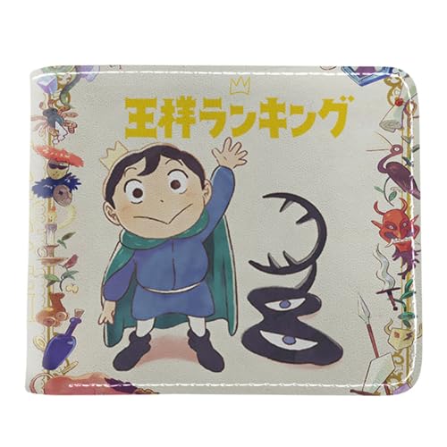 RYNDEX Ranki-ng of Kin-gs Brieftasche Anime, Cartoon-Druck Kleiner Geldbeutel, PU Leder Geldbörse Kreditkartenhalter(Color:Multicolor 5)