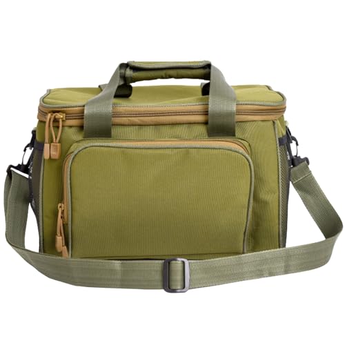 YiNLuax Große Kapazität, wasserresistent, Crossbody-Tasche, Angeltasche, Outdoor-Umhängetasche, Angelausrüstungstasche, Ködertasche, B