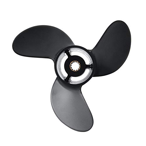 Jodriva 7,8 x 9 Marine-Außenbordpropeller Tohatsu, for Nissan, Dongfa 4-6 PS Marine-Außenbordpropeller aus Aluminiumlegierung 369B6 Propeller für Außenbordmotoren