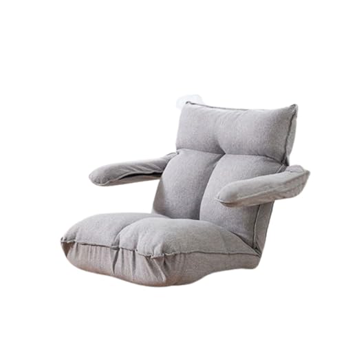 Klappsofa Stuhl, Klappbarer Gaming-Stuhl mit hoher Rückenlehne, weiches Kissen, leicht zusammenklappbar, Sitzsack-Sofa for Teenager und Erwachsene, geeignet for Schlafzimmer, Büro, Wohnzimmer(Gray)