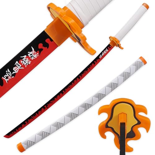 LQZJG Anime Kunststoff Schwert Cosplay Schwert,Rengoku Kyoujurou Schwert 103cm/40 inches