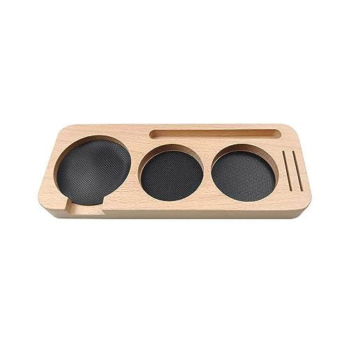 Espresso-Kaffee-Tamper-Matte aus Holz, 51/58 mm, Tampering-Halter, Kaffeezubehör, Kaffee-Unterstützung, Bodenablage