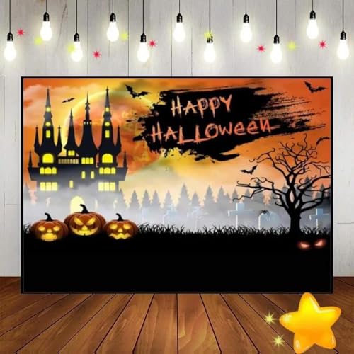 Halloween, Party Party, Fotografie, Dekoration, Friedhof, Babyparty, Dekoration, Friedhof, Babyparty, altes Schloss Vollmond 350x230cm