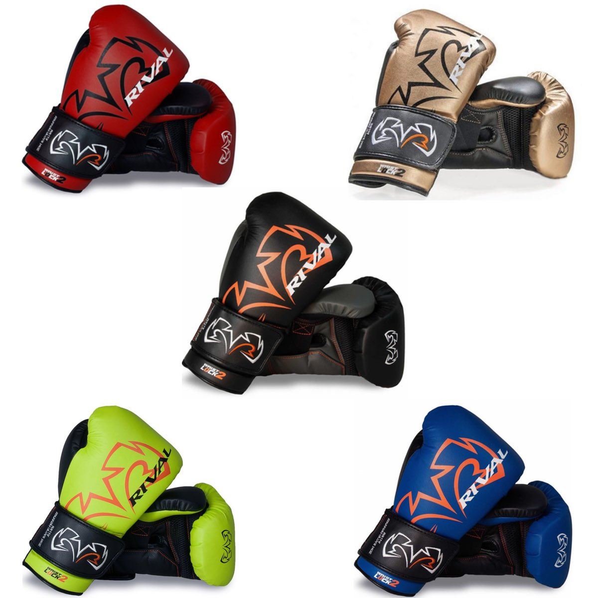 RIVAL Evolution Boxhandschuhe, Sparring, Blau, 14 Stück