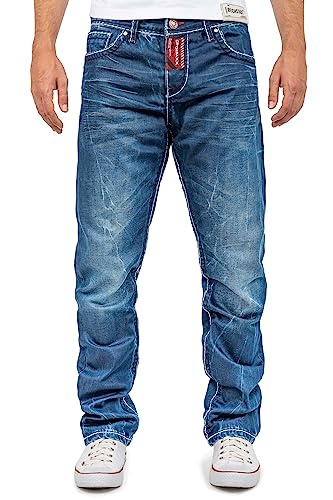 Cipo & Baxx Herren Jeans CD709-bans Blau W40/L32