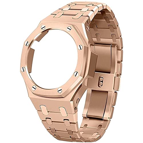 IOTUP GA2100 Metall-Uhrenarmband-Ersatzset, Armbandlünette, Zubehör, kompatibel mit GA2100/GA-2110 Herrenuhren, Einheitsgröße, Achat