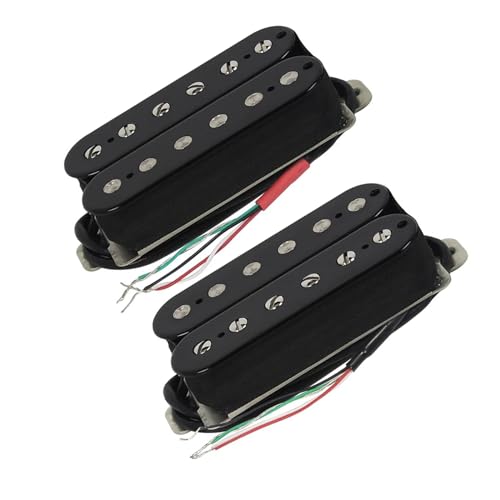 Satz Humbucker-Doppelspulen-Tonabnehmer Für E-Gitarre, Hals + Brücke, Schwarzes Gitarrenzubehör e gitarren tonabnehmer