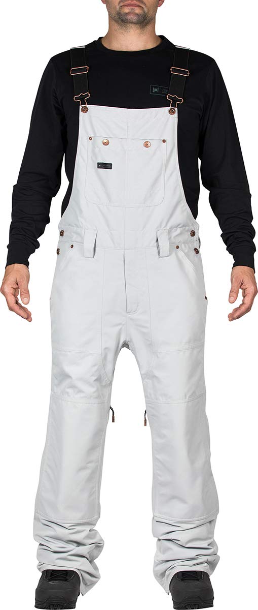 L1 Premium Goods Herren Overall Pant '21 Snowboardhose Wasserabweisende Atmungsaktive Hose, Ghost, S