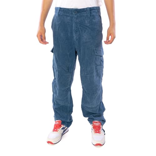 Jet Lag 22-944 Cord Hose Herren Cargohose (DE/NL/SE/PL, Bundweite & Schrittlänge, 33, 34, Blue)