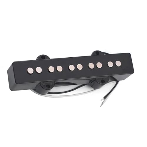 1pc Open Style 5 String Bass Pickup Schwarz Kunststoff Abdeckung Gitarre Teile Volumen ist klar und hell Single-Coil-Tonabnehmer (Color : Bridge)