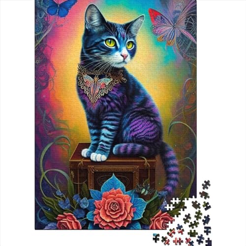 Süßes Katzen-Puzzle, Puzzle für Erwachsene und Teenager, Kunst-Puzzle für Erwachsene, 1000 Teile, Familienaktivitäts-Puzzle, 75 x 50 cm