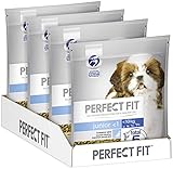 Perfect Fit Junior <1 – Trockenfutter für Welpen unter 10 kg – Reich an Huhn – Unterstützt eine gesunde Entwicklung – 4 x 1,4 kg