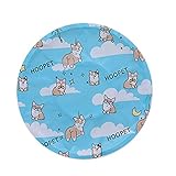 Rysmliuhan Shop Kühlmatte Für Katzen Hund Kühlmatte Kaninchenkühlmatte Kühlende Hundematte Kistenmatte Cooles Hundebett Hund Kühlen Pad Hundeauflagen-Training Blue,m