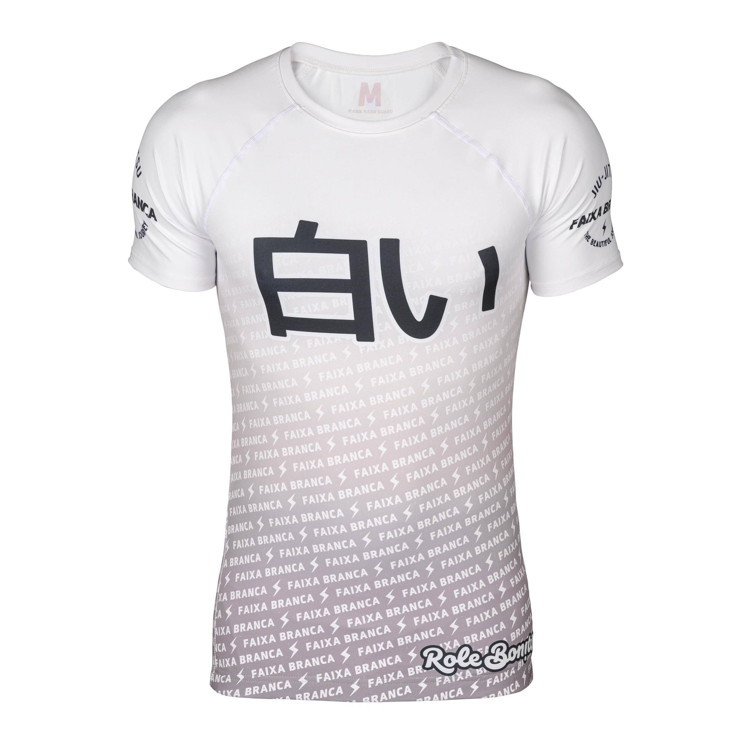 Role Bonito Rashguard für BJJ in Weiß (Kurzarm) (XXL)